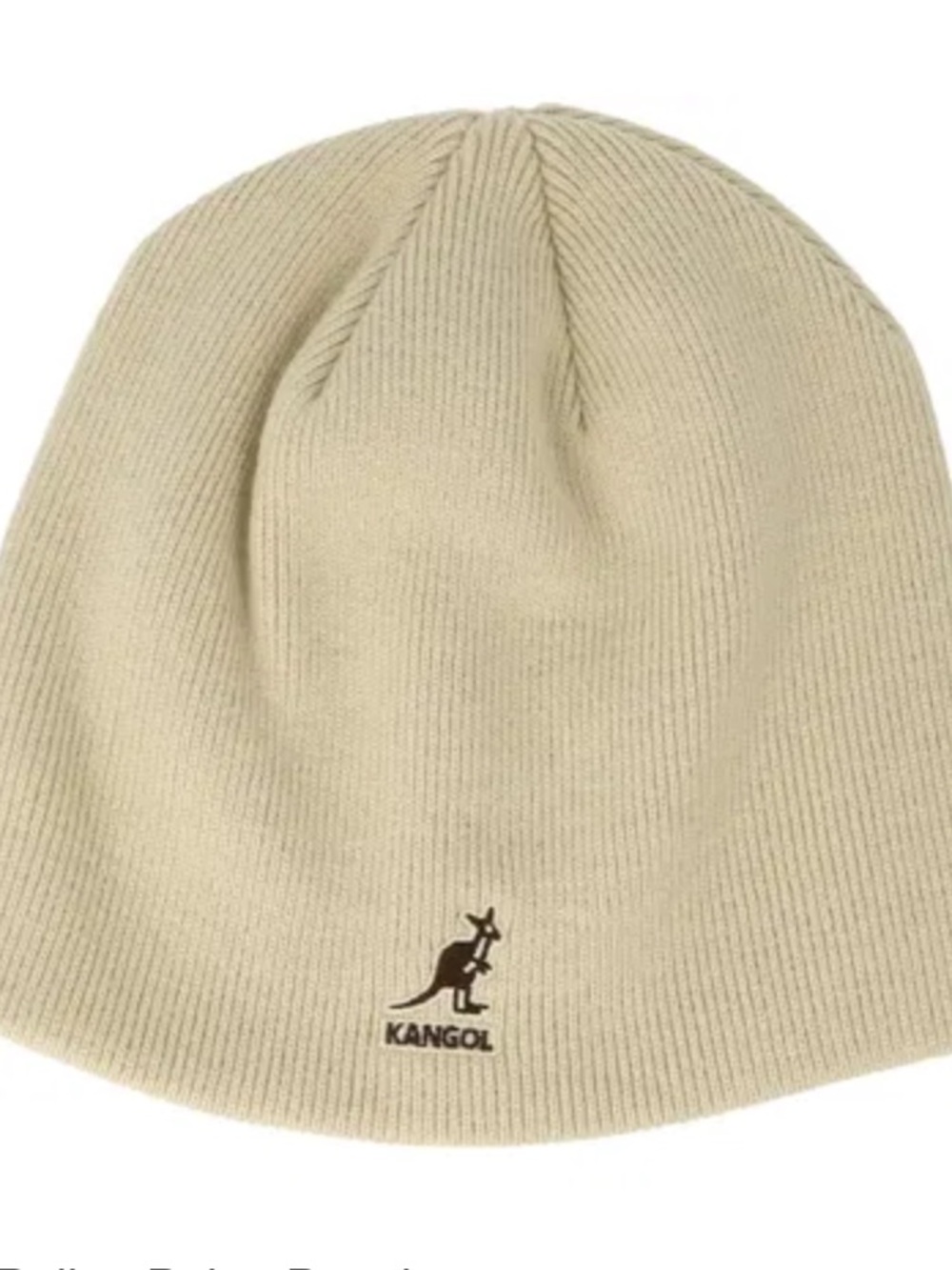 KANGOL Cuffless Acrylic Pull On Beanie. Unisex Knit Beanie Hat Casual OSFM
